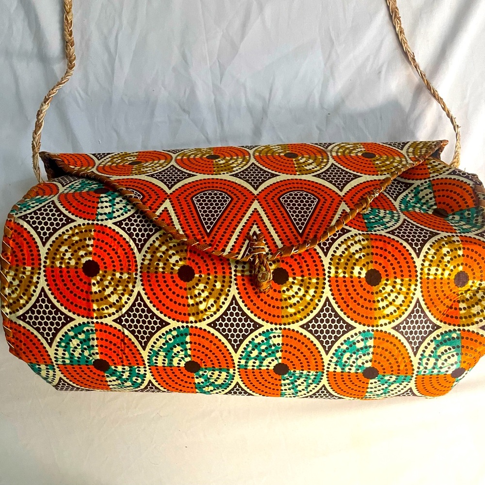 African Sunset Safari Circle Drop Purse